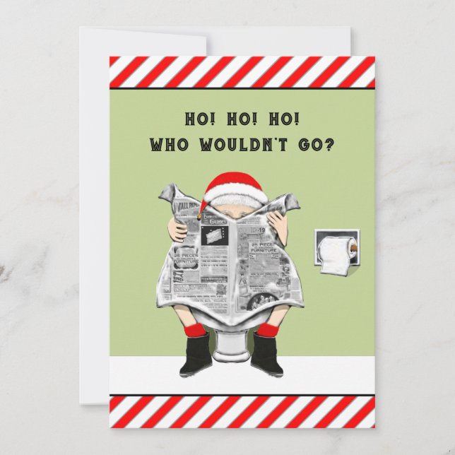 Inbjudningar till vuxen julfest (Framsida)