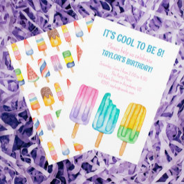 Inbjudningar till Watercolor Popsicles Party-grupp