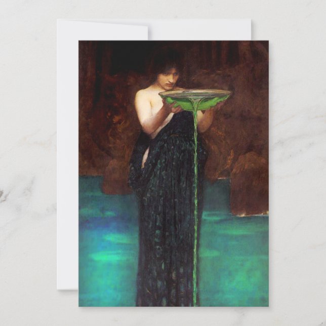 Inbjudningar till Waterhouse Circe Invidiosa (Framsida)