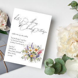 Inbjudningar till Wildblommor Vår Summer Fall Wedd