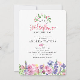 Inbjudningar till Wildblomsterbabyskor