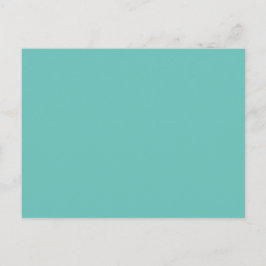 Inbjudnings vykort | Turkos minimalistisk design