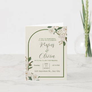 Inbjudningsdesign för elegant bröllop - Personlig Inbjudan