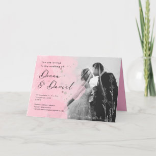 Inbjudningsdesign för Romantic Vintage bröllop Kort