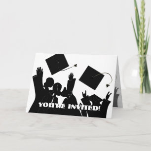 Inbjudningsklass för studenten 2009 tack kort