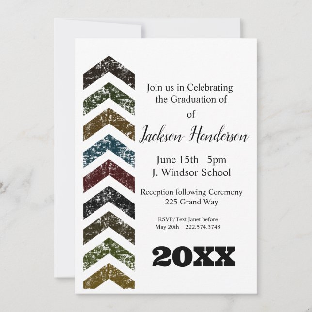 Inbjudningsklass för studenten 2023 inbjudningar (Framsida)