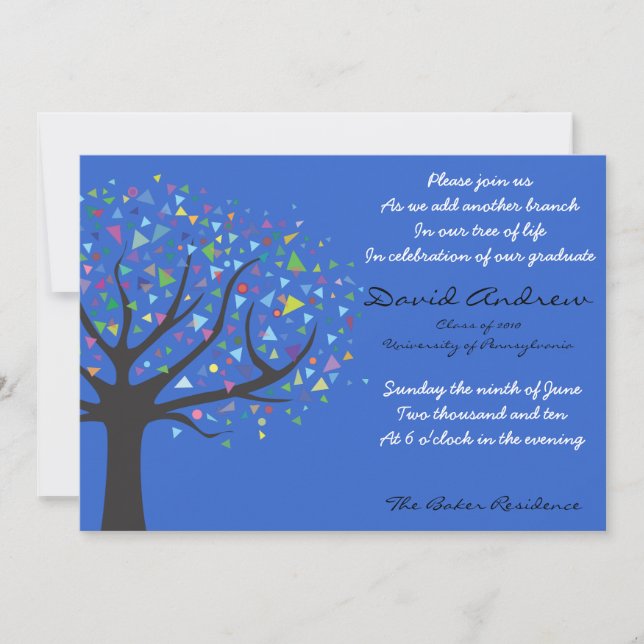 Inbjudningsklass för Studenten Livets träd 2010 Inbjudningar (Framsida)