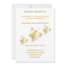 Inbjudningsknappar för mottagning av bröllop i gul