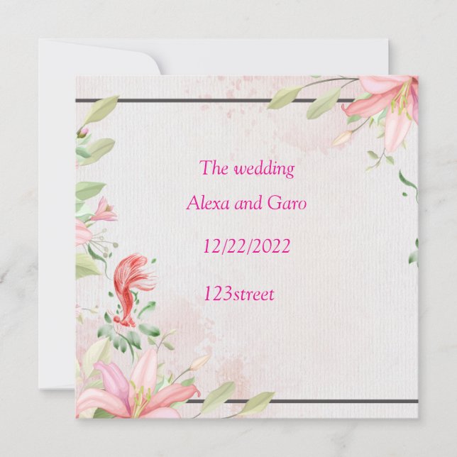 Inbjudningskort (Framsida)