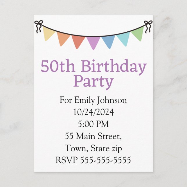 Inbjudningskort (Framsida)