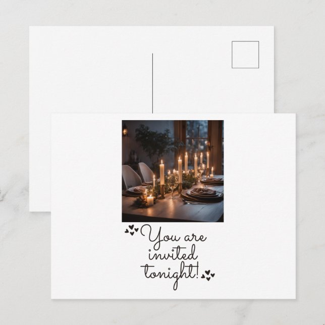 inbjudningskort (Fram/baksida)