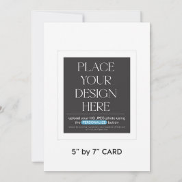 Inbjudningskort 5 x 7 tum för anpassningsbar