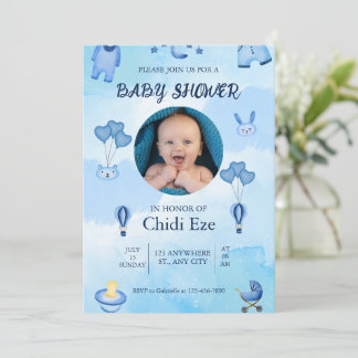 Inbjudningskort - babyvykort