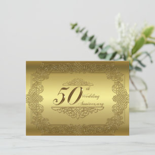 Inbjudningskort för 50-års bröllopsjubileum