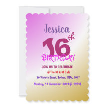 Inbjudningskort för anpassningsbar Färgfull födels