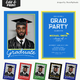 Inbjudningskort för anpassningsbar Studenten | Kla