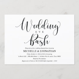 Inbjudningskort för återinkallande av Elegant bröl
