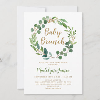 Inbjudningskort för baby-Brunch
