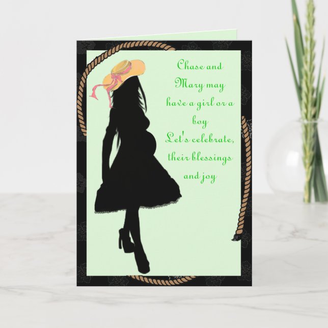 Inbjudningskort för babyskor (Framsida)