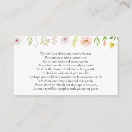 Inbjudningskort för begäran om pengar till bröllop