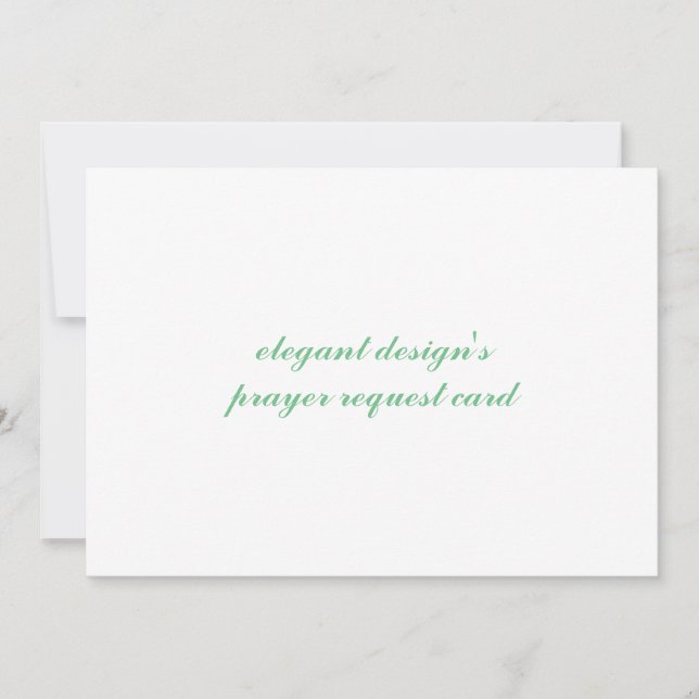 inbjudningskort för bönebegäran (Framsida)