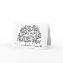 Inbjudningskort för Bord i kronor