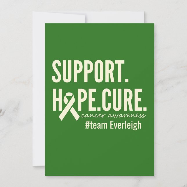 Inbjudningskort för cancermedvetandehöjande Anpass (Framsida)