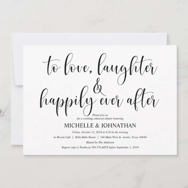 Inbjudningskort för elegant bröllop-middagsinbjuda (Framsida)