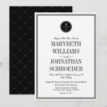 Inbjudningskort för enkel inbjudan och Elegant brö