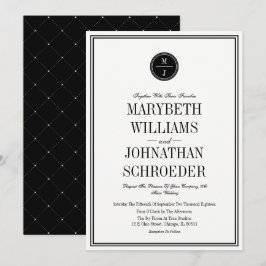 Inbjudningskort för enkel inbjudan och Elegant brö