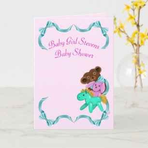 Inbjudningskort för Flicka Shower