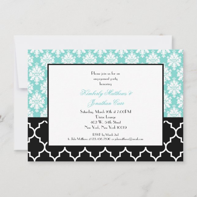 Inbjudningskort för Förlovningsfest (Framsida)