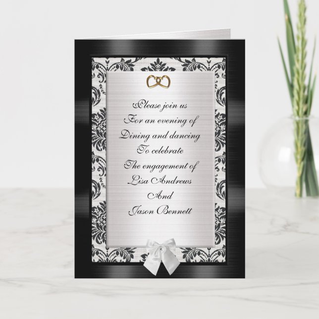 Inbjudningskort för förlovningsfest (Framsida)