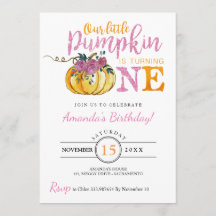 Inbjudningskort för första födelsedag