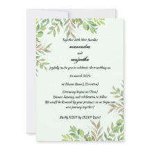 Inbjudningskort för fotobröllop med elegant Person