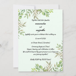 Inbjudningskort för fotobröllop med elegant Person