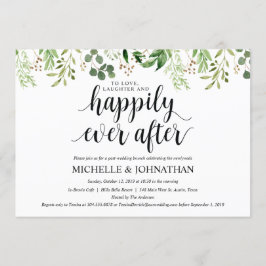 Inbjudningskort för Grey Post Bröllop Brunch