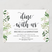 Inbjudningskort för Grey Post Bröllop Brunch