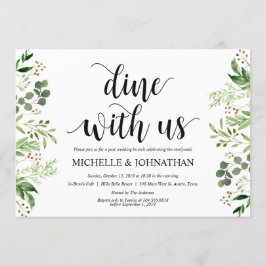 Inbjudningskort för Grey Post Bröllop Brunch