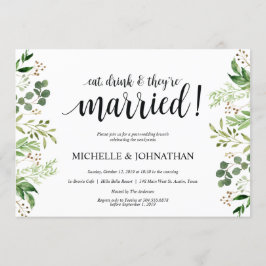 Inbjudningskort för Grey Post Bröllop Brunch