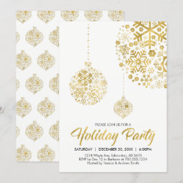 Inbjudningskort för Guld Helgdag/julfest