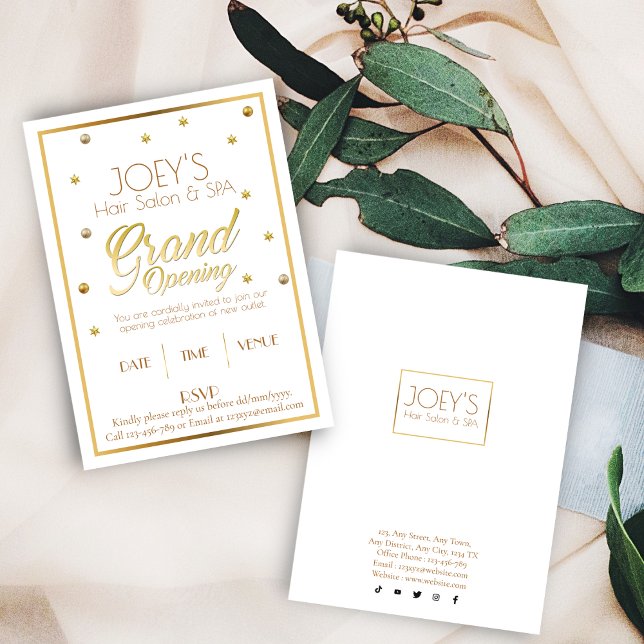 Inbjudningskort för gyllene öppningsceremoni (Skapare uppladdad)