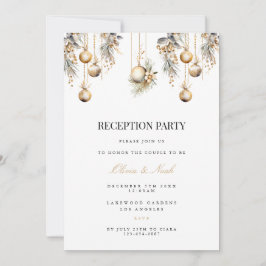 Inbjudningskort för inbjudan att ta emot elegant J