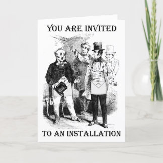 Inbjudningskort för installation