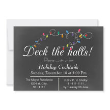 Inbjudningskort för Julfesten  i  i Chalkboard Lju