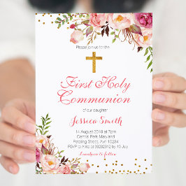 Inbjudningskort för juljud till vår Blommigt Girl