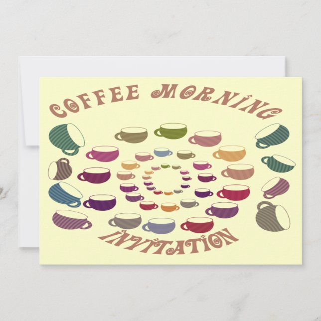 Inbjudningskort för kaffemorgon (Framsida)