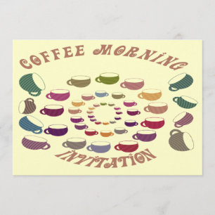 Inbjudningskort för kaffemorgon