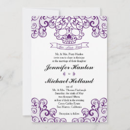 Inbjudningskort för kalavera-inbjudan till Elegant