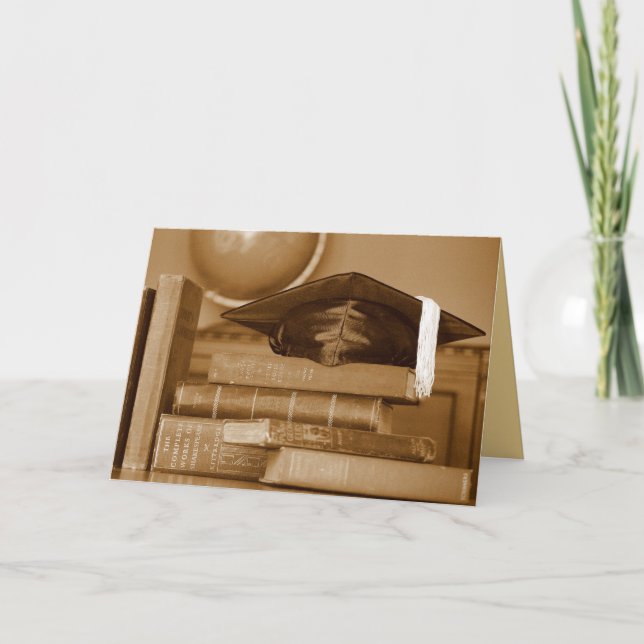 Inbjudningskort för klassisk Bokar-Studentfest (Framsida)